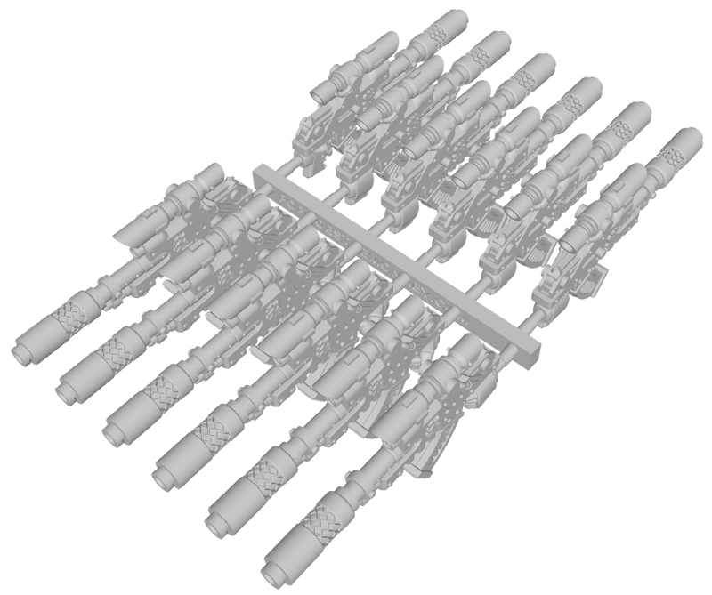 Hydra Legion : Mk4b Foebane Bolt Gun - Marine Firearm Sets