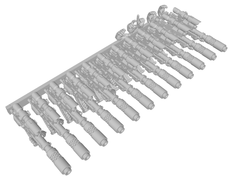 Red Ravens : Mk4b Foebane Bolt Gun - Marine Firearm Sets