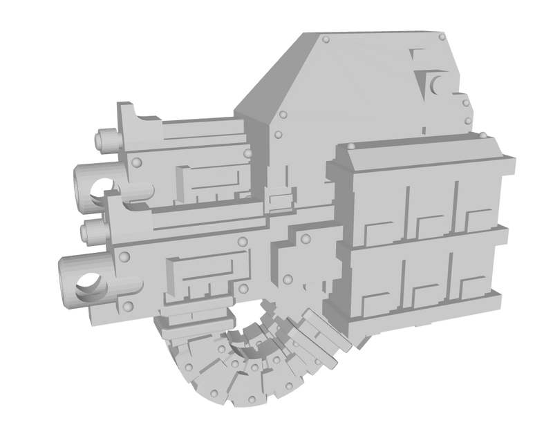 Base - Mortis Dread: Heavy Bolters (Left)