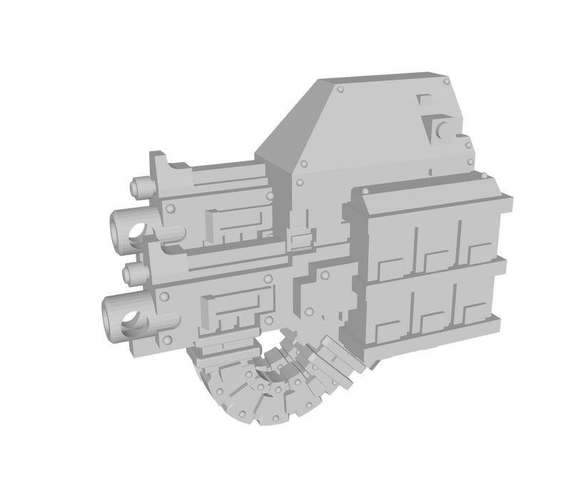 Base - Mortis Dread: Heavy Bolters (Left)