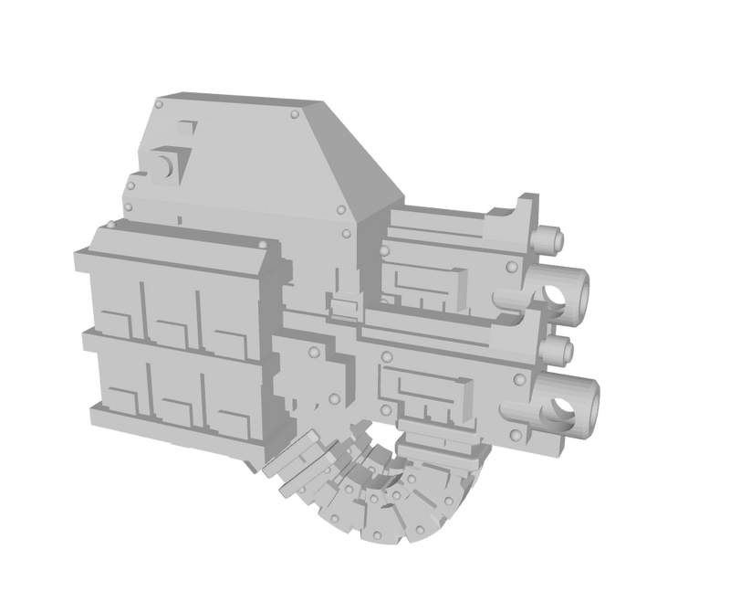 Base - Mortis Dread: Heavy Bolters (Right)