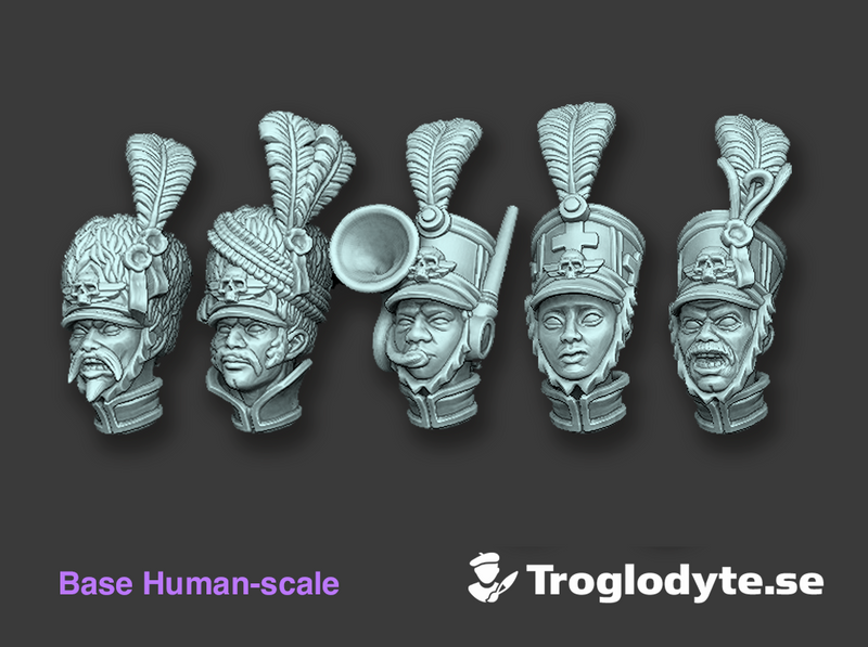 Napoleux Command Staff: Human Head Swaps