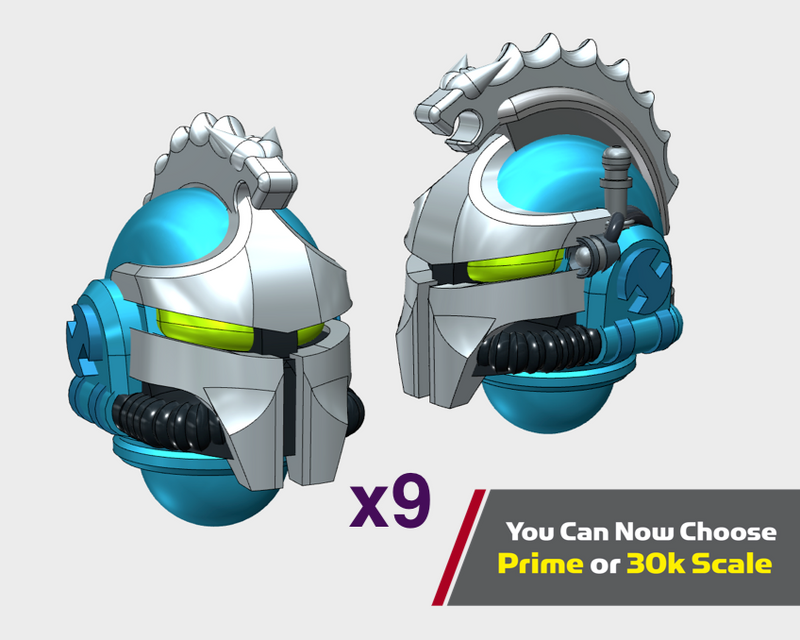 10x Serpent - Nicopolis Helmets : Squad Set 1