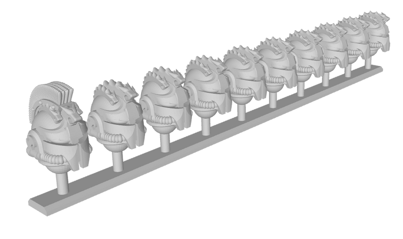 10x Hydra - Nicopolis Helmets : Squad Set 1