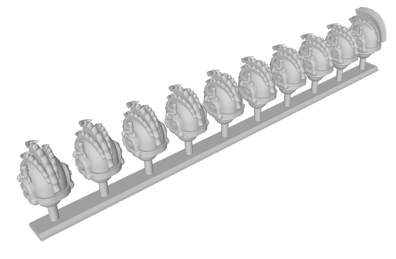 10x Hydra - Nicopolis Helmets : Squad Set 1