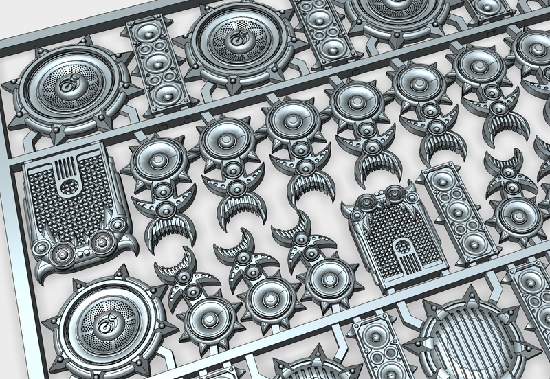 Noisy Speakers- Flat Vehicle Decor