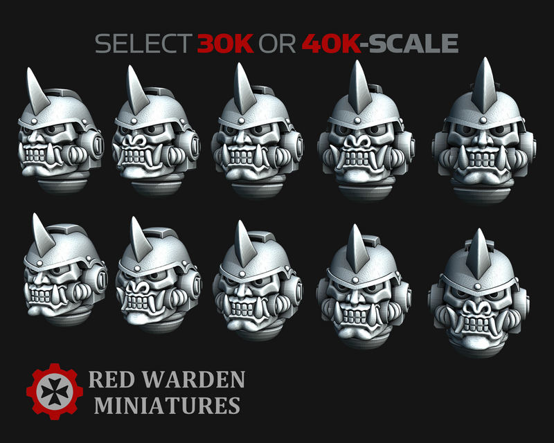 11x RW Oni Mask Helmets - Demons