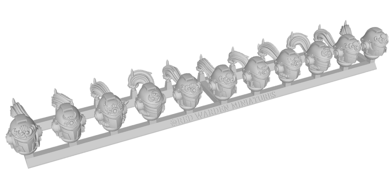 11x RW Onimotto Helmets - Clan Warriors
