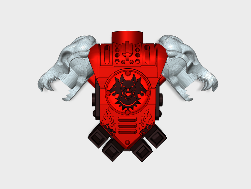 Hounds of Tartarus - Prime:1 Wolfskull PACs Squad Set