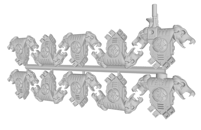 Hounds of Tartarus - Prime:1 Wolfskull PACs Squad Set