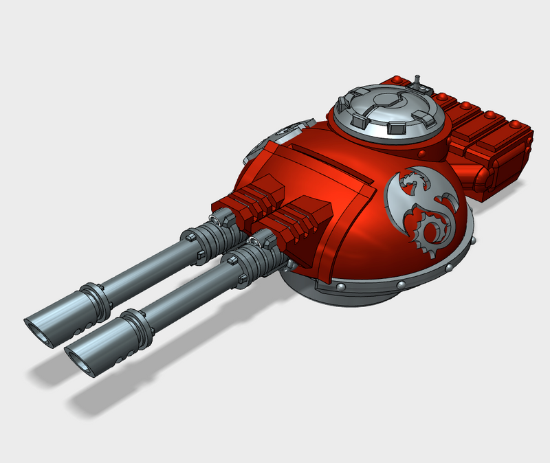 Void Drakes : Phobos Battle Tank Turret Set