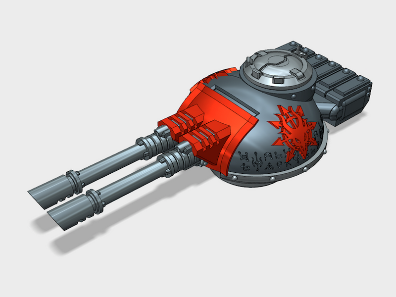 Devil Dragons : Phobos Battle Tank Turret Set