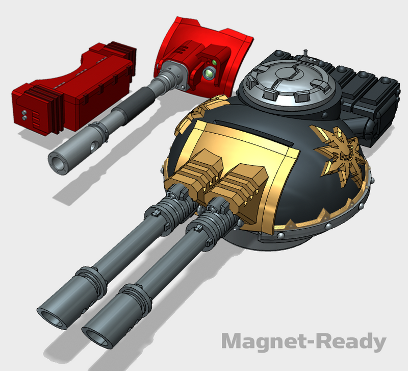 Dark Legion : Phobos Battle Tank Turret Set