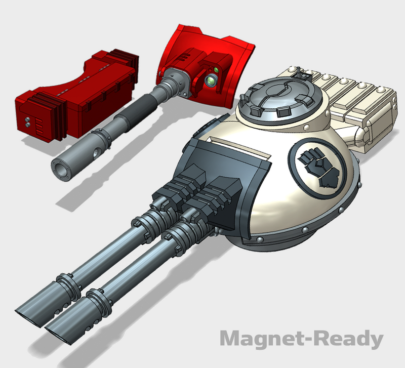 Kings Fist : Phobos Battle Tank Turret Set