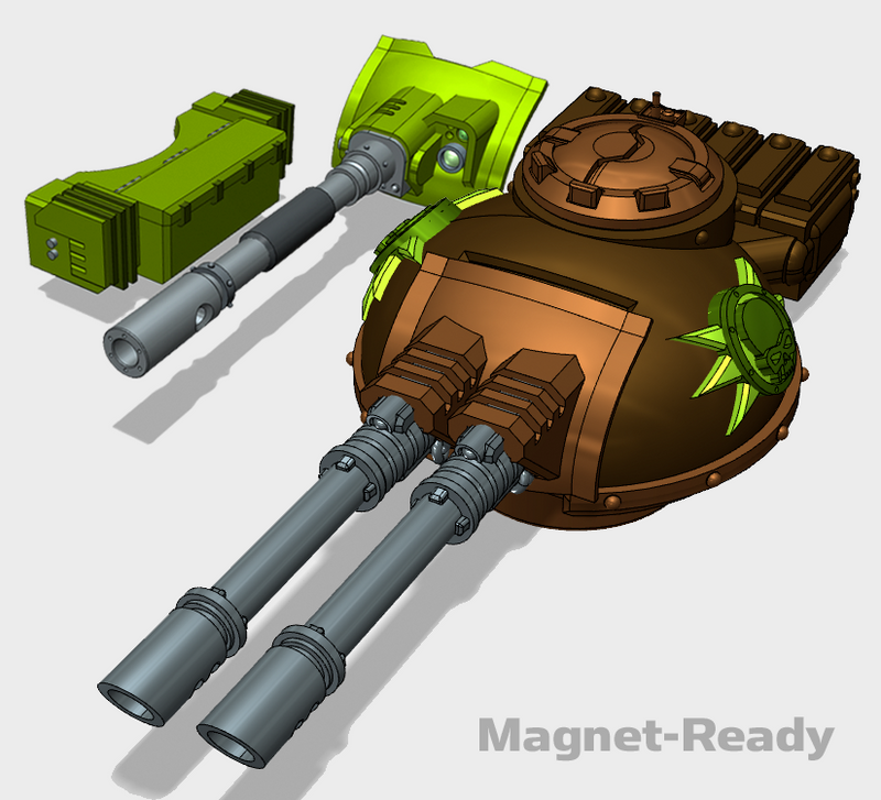 Plague Sun : Phobos Battle Tank Turret Set