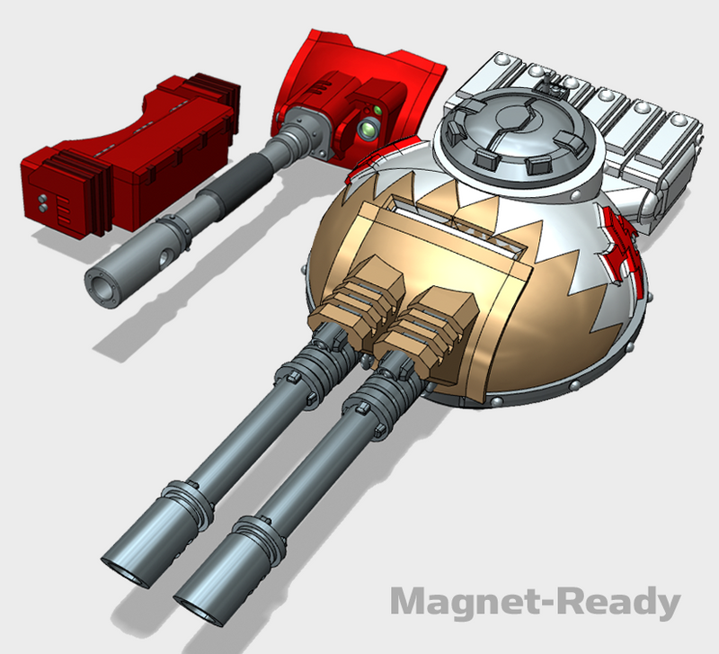 Storm Scars : Phobos Battle Tank Turret Set