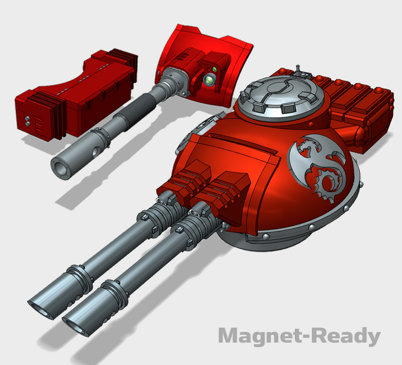 Void Drakes : Phobos Battle Tank Turret Set