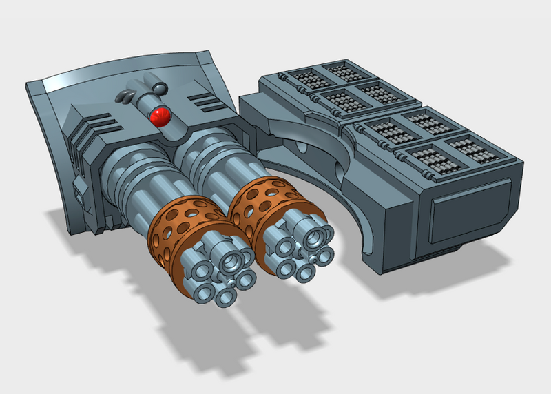 Phobos/Rhayus Turret Weapon: Twin Gatling Cannon