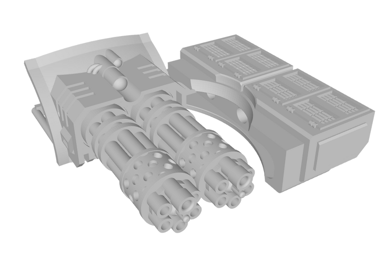 Phobos/Rhayus Turret Weapon: Twin Gatling Cannon