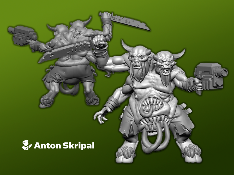 Plague-Herd: Accursed Beastmen Mob