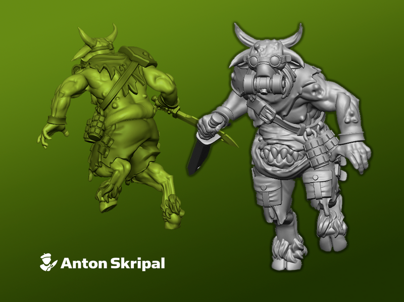 Plague-Herd: Accursed Beastmen Mob