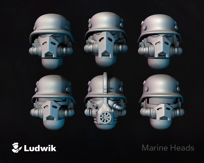 10x Panzer Marine Helmets (Various)