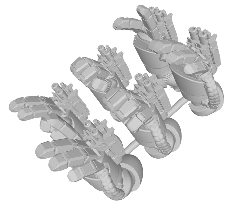 Marine : Mk1 Bolter Gauntlets (L&R)