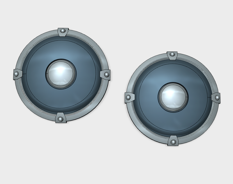 4 Point Boss - Round Power Shields (L&R)