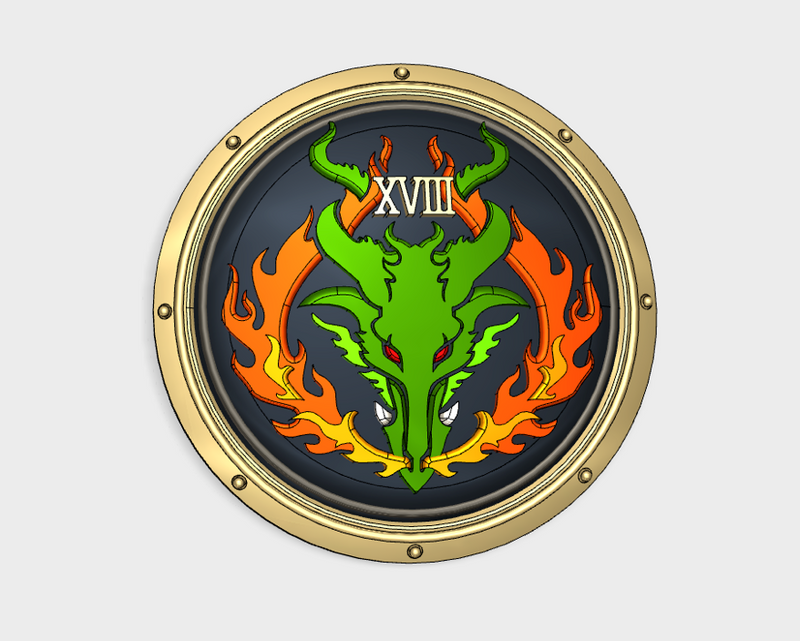 Dragonfire XVIII - Round Power Shields