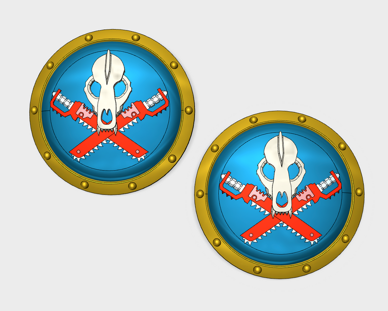 Sons of the Hunt  - Round Power Shields (L&R)