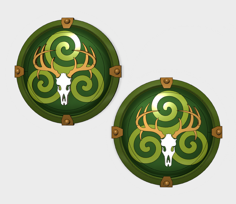 Wild Hunt - Round Power Shields (L&R)
