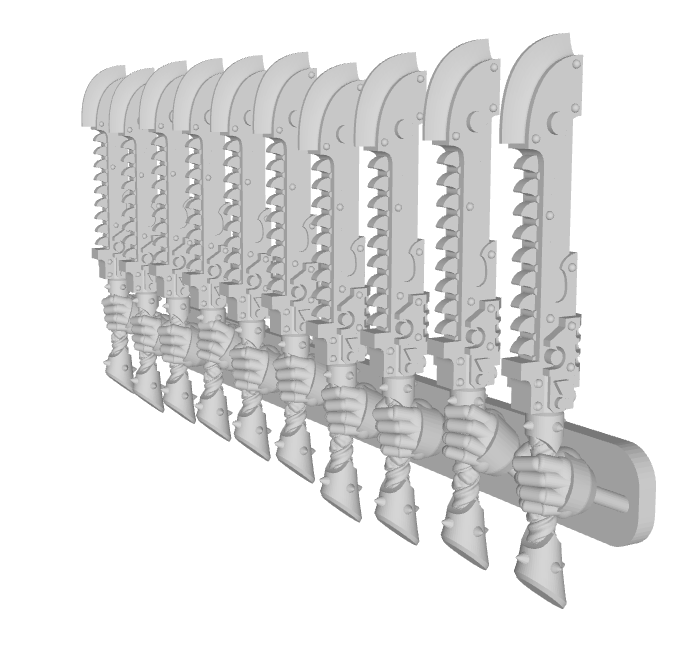 10x Chaos Roto Sword : RW06 (40k Size)