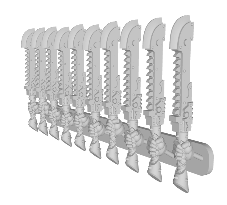 10x Chaos Roto Sword : RW06 (40k Size)
