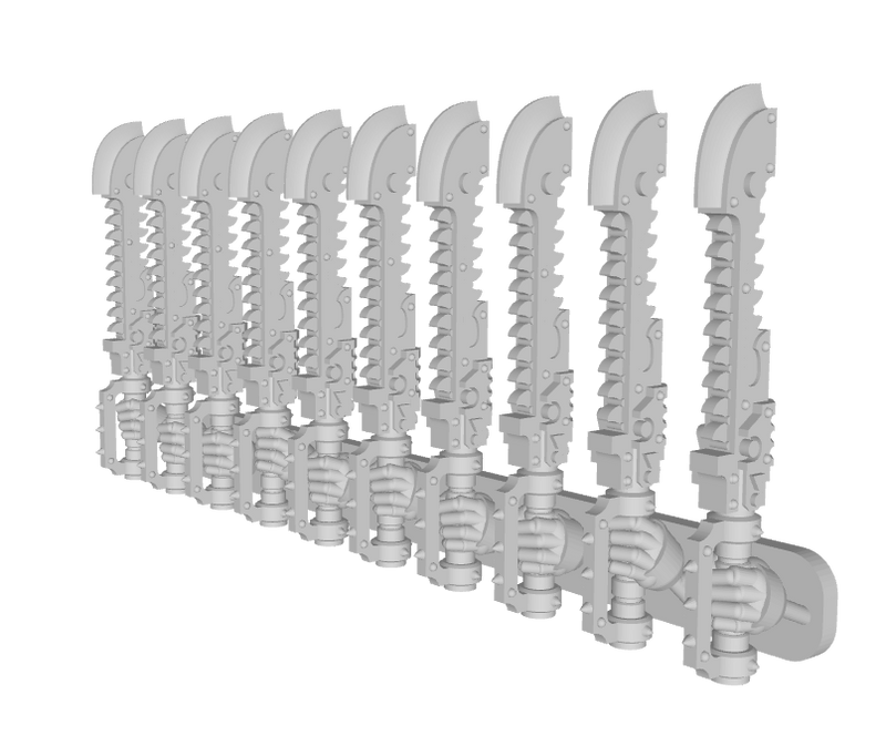 10x Chaos Roto Sword : RW10 (40k Size)