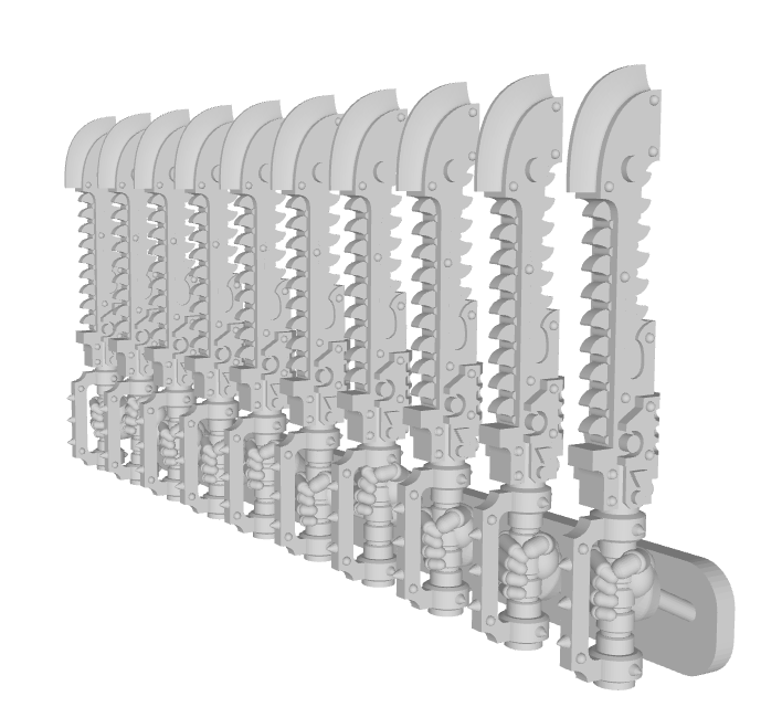 10x Chaos Roto Sword : RW10 (40k Size)