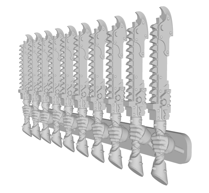 10x Chaos Roto Sword : RW11 (40k Size)