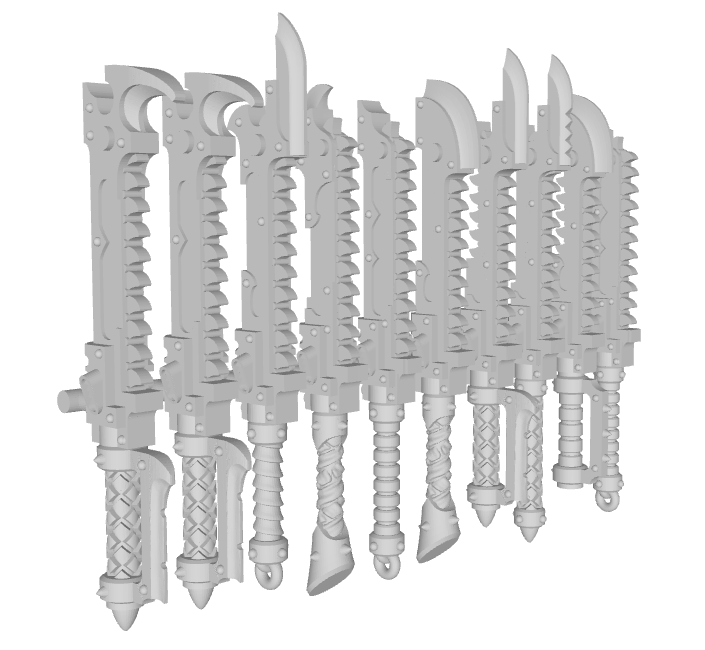 10x Chaos Roto Sword : Variety Pack