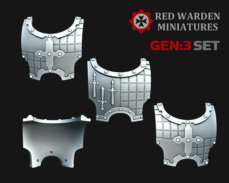 10x Checkered - G:3 Angel Sword Torso Covers