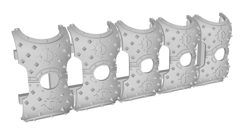 10x Spiked First - G:3 Angel Sword Torso Covers