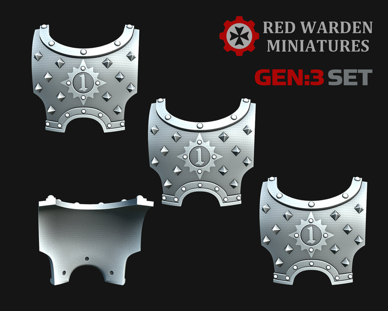 10x Spiked First - G:3 Angel Sword Torso Covers