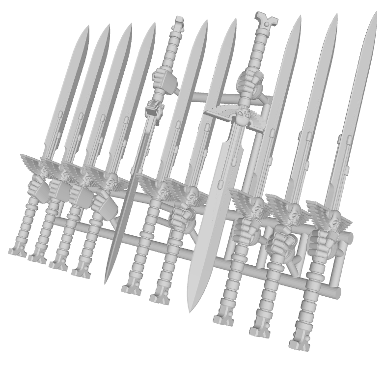 11x Powered Great Sword : RW Skull Wing