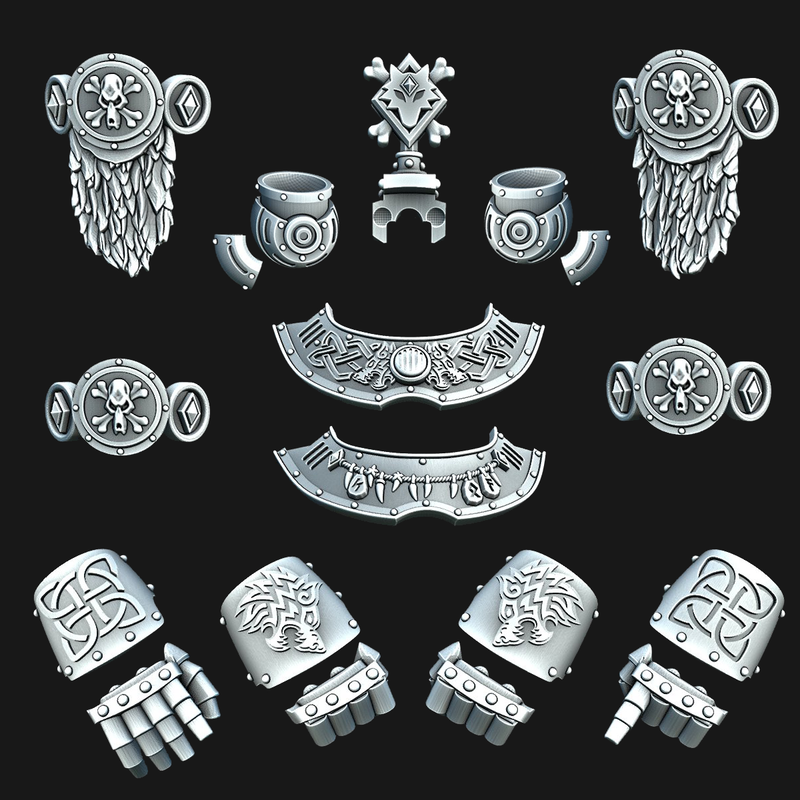 Norse Wolf : RW Saturn Terminator Armor Kit - Runic