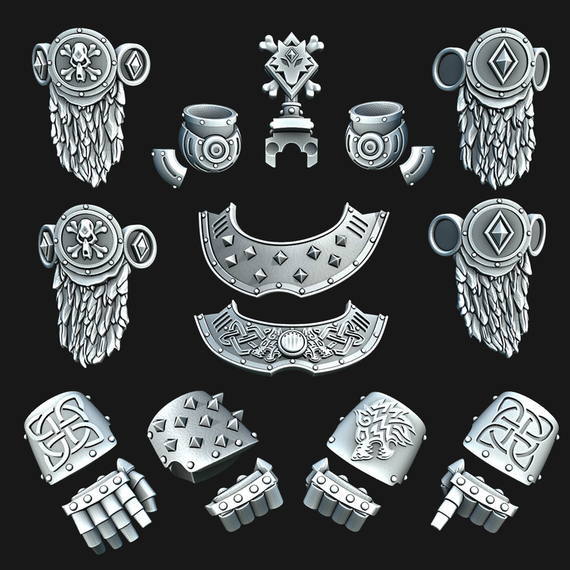 Norse Wolf : RW Saturn Terminator Armor Kit - Spiked