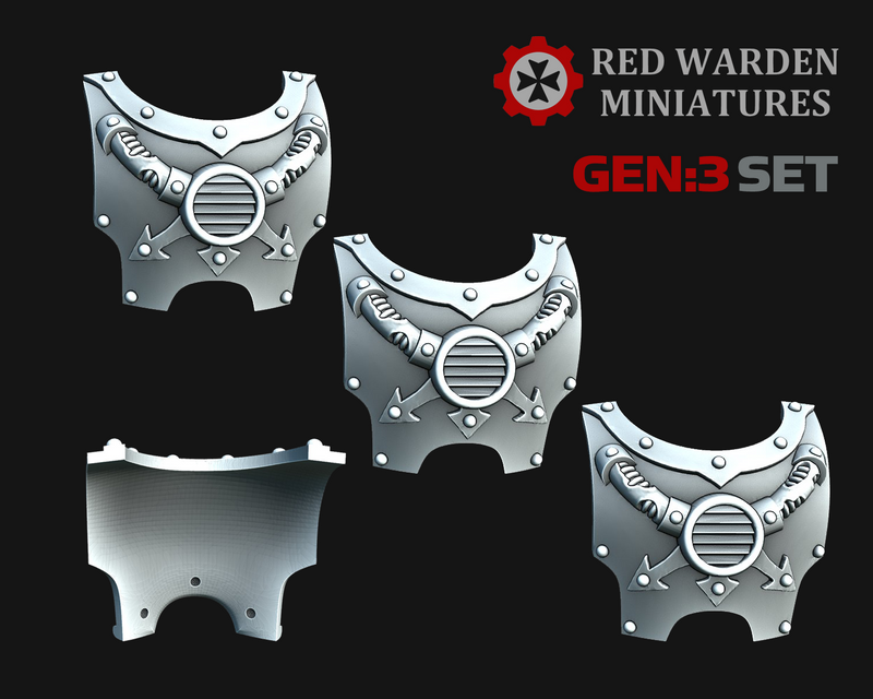 10x Chest Vent - G:3 Chaotic Torso Covers