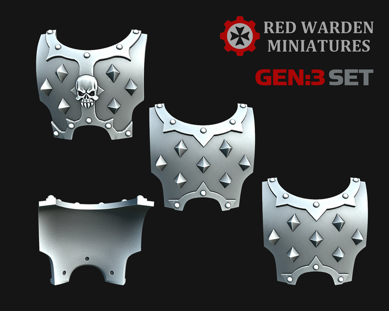 10x Spiked - G:3 Chaotic Torso Covers