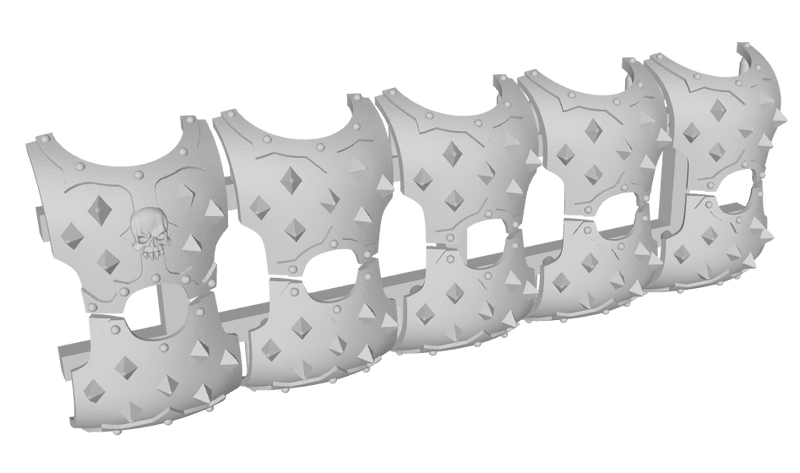 10x Spiked - G:3 Chaotic Torso Covers