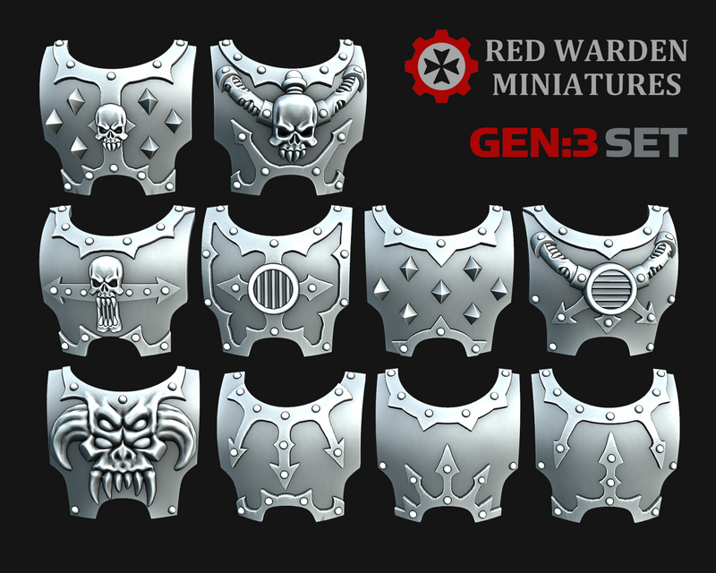 10x Chaotic - G:3 Themed Torso Covers