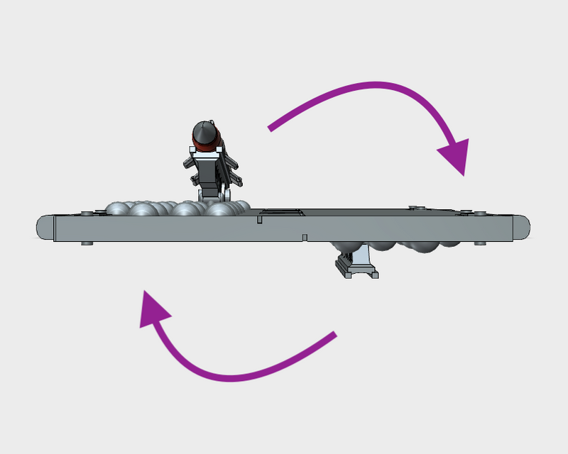 Flip-Top Rhino Hatch : V1b Hunter Missile Launcher (Studded)