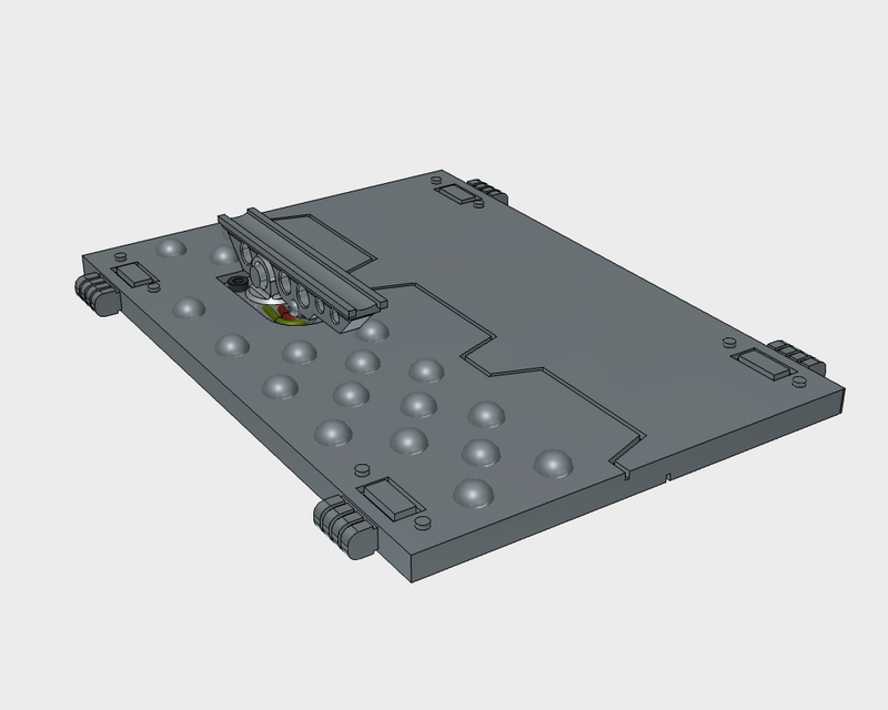 Flip-Top Rhino Hatch : V1b Hunter Missile Launcher (Studded)
