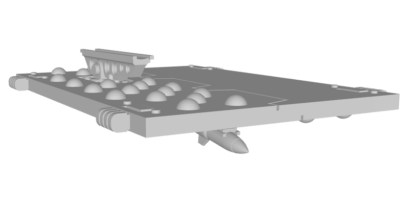 Flip-Top Rhino Hatch : V1b Hunter Missile Launcher (Studded)